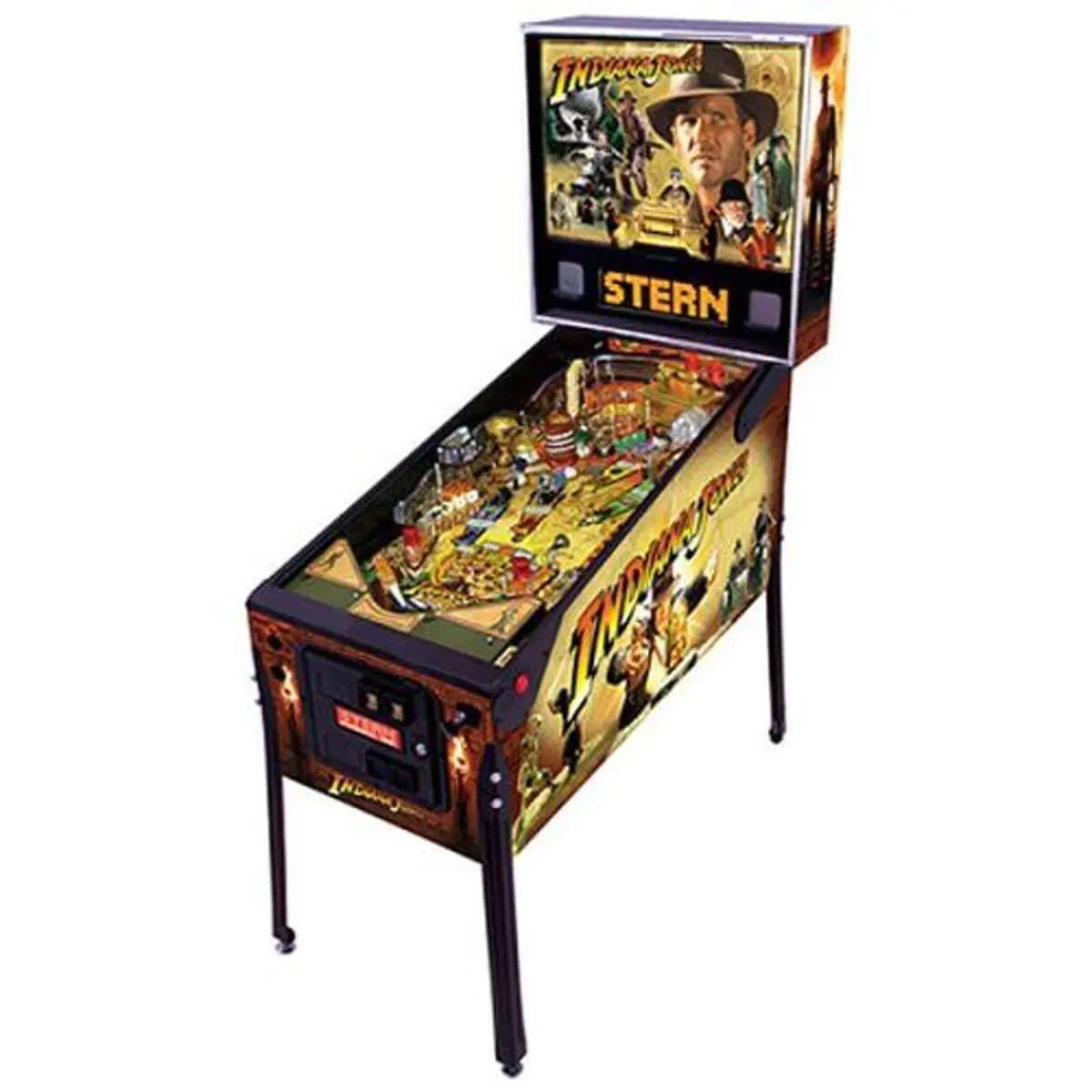Indiana Jones Pinball Machine (2008) by Stern Indiana Jones Pinball Machine (2008) by Stern